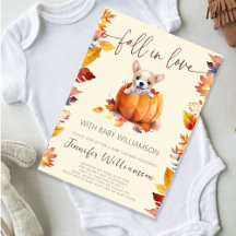 Petit Citrouille mignon chute dans le Baby shower 