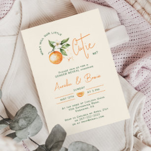 Invitation Petit Citrus Citrus Baby shower de révélation de g