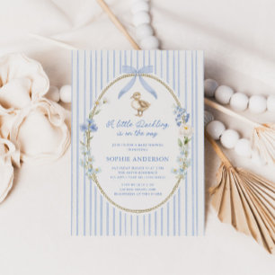 Invitation Petit Cottage au Caneton Bleu Baby Shower