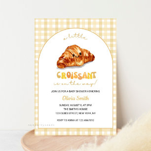 Invitation Petit Croissant sur le chemin Baby shower