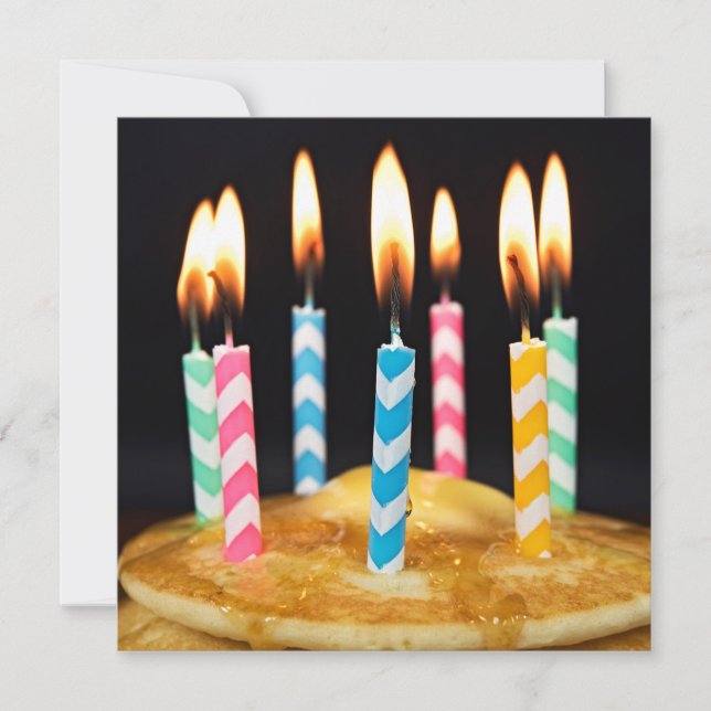 Invitation Petit déjeuner d'anniversaire Brunch (Devant)