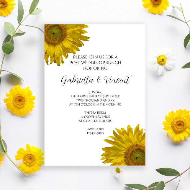 Invitation Petit Déjeuner de Brunch du Lendemain de Mariage s (Créateur téléchargé)