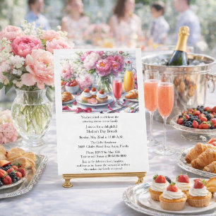 Invitation Petit déjeuner de famille du jour de la fête des m