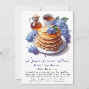 Invitation Petit-déjeuner de la fête des Mères – Crêpes & lil