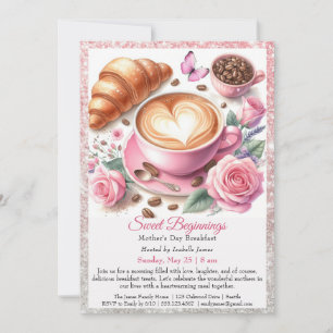 Invitation Petit déjeuner de la fête des Mères – Petit déjeun