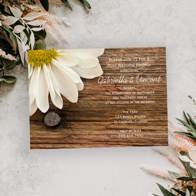 Invitation Petit déjeuner de mariage du Bois de la Grange et  (Créateur téléchargé)