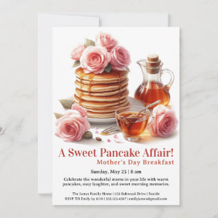 Invitation Petit Déjeuner Fête des Mères – Pancake