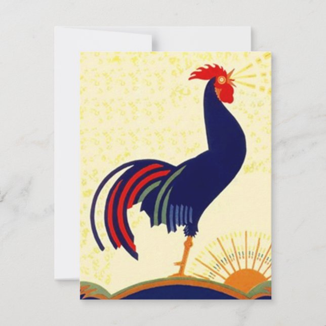 Invitation Petit déjeuner-rencontre Social Rooster Party Invi (Devant)