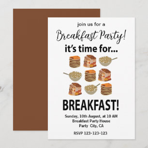 Invitation Petit Déjeuner Son Heure De Petit Déjeuner