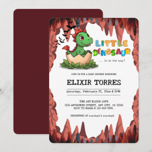 Invitation Petit dinosaure est en route