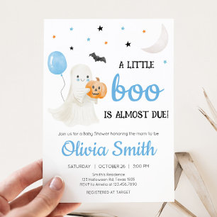 Invitation Petit garçon Halloween Le petit garçon est presque