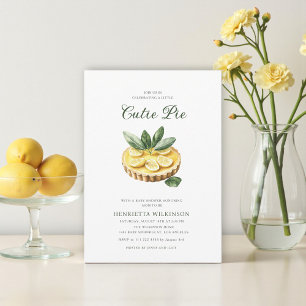Invitation petit gâteau mignon petite fête de naissance minim