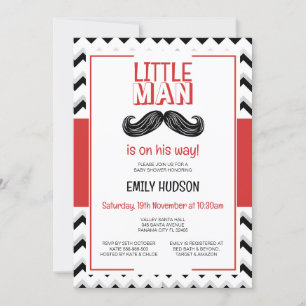 Invitation Petit Homme Modifiable