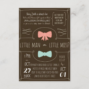 Invitation Petit homme ou petite Mlle ?