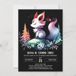 Invitation Petit Loup Magique Anniversaire