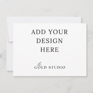 Invitation Petit modèle d'invitation en paysage (4,5 x 6,25) 