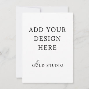 Invitation Petit modèle d'invitation vierge (4,5 x 6,25) 