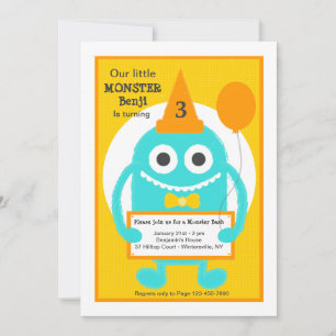 Invitation Petit Monstre