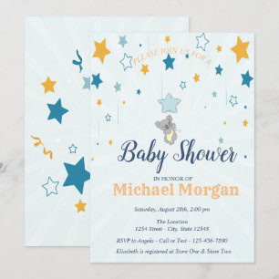 Invitation Petit Ourson, Étoiles