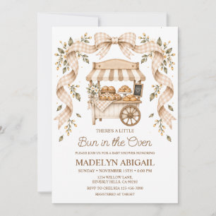Invitation Petit Pain au Four Baby Shower Coquette Fait de la