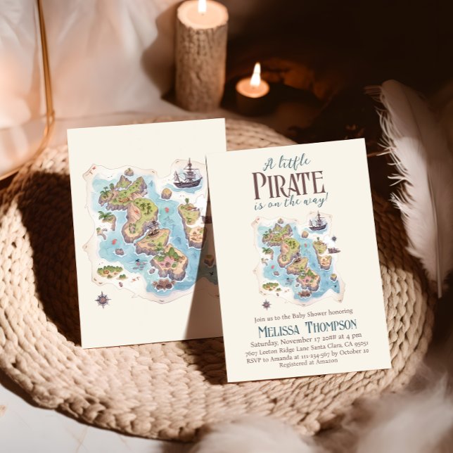 Invitation Petit pirate nautique C'est Baby shower garçon (Créateur téléchargé)