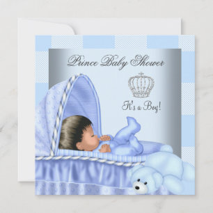 Invitation Petit Prince Afro-Américain Fête de Naissance Garç