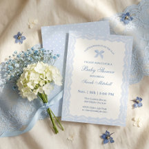 Petit Prince Baptême Bébé Garçon Dentelle Bleue