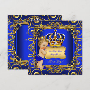 Invitation Petit Prince Bébé Fille Garçon Baby Shower Bleu Bl