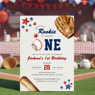 Invitation Petit Recrue Un An 1er Anniversaire