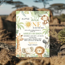 Petit Sauvageon Safari Jungle Animaux Baby Shower