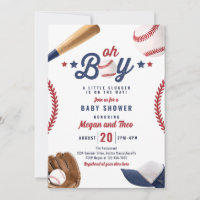 Petit Slugger De Baseball Sur Le Chemin Baby showe