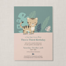 Petit Tigre Douce Jungle Safari Anniversaire Enfan