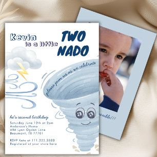 Invitation Petit Two Nado Mignon Tornade 2ème Photo Anniversa