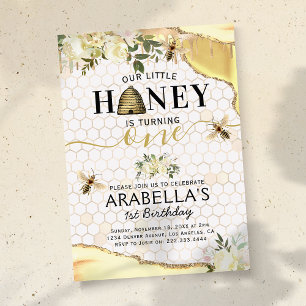Invitation Petite Abeille 1er Anniversaire