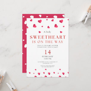 Invitation Petite amoureuse est en chemin baby shower fille