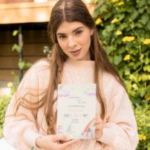 Petite baby shower d'aquarelle beige rose fée