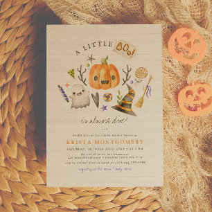 Invitation Petite Boo Halloween Citrouille Baby Shower