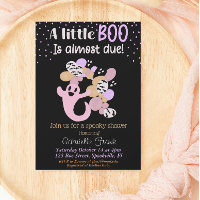 Petite Boo Rose fille Fantôme Baby shower Invitati