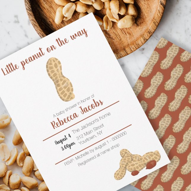 Invitation Petite cacahuète sur le chemin (Créateur téléchargé)