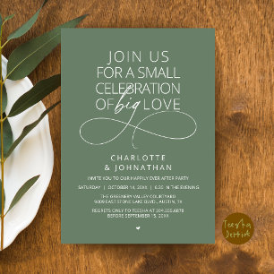 Invitation Petite Célébration d'un Grand Amour, Minimaliste É