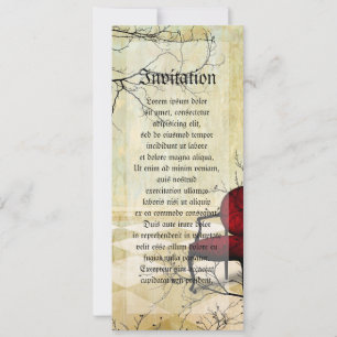 Invitation Petite chaise royale avec branches