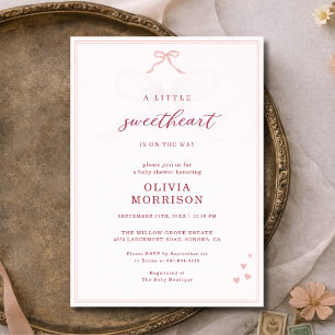 Invitation Petite Chérie Coquette Arc Baby Shower