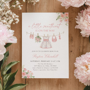 Invitation Petite Chérie Fête de Naissance de Bébé Saint-Vale