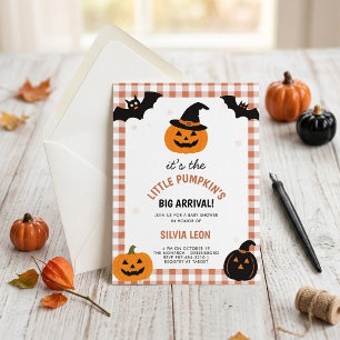 Invitation Petite Citrouille Grande Arrivée Baby Shower Hallo