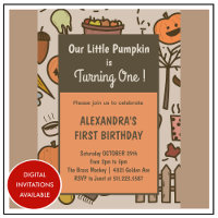 Petite citrouille orange automne Halloween 1er ann