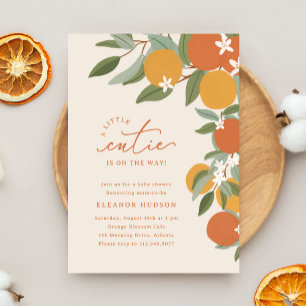 Invitation Petite Douceur Citrus Oranges Baby Shower