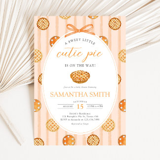 Invitation Petite Douceur de Bébé Shower d'Automne