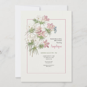 Invitation Petite Douche Florale