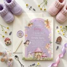 Petite Fée Fantaisiste Fleurie Fille Baby Shower