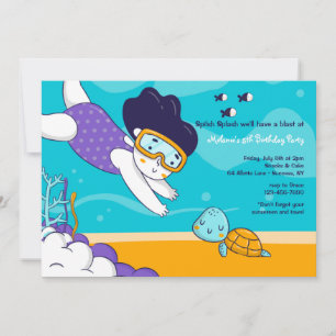 Invitation Petite Fille en Apnée